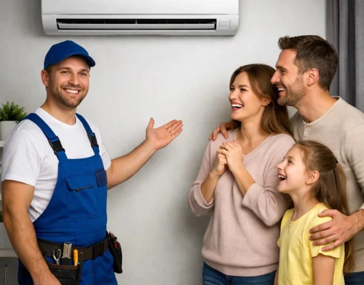 Стандартный монтаж кондиционера